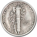 1917-D Mercury Dime VF