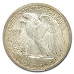 1917-D Obverse Walking Liberty Half Dollar MS-63 CACG