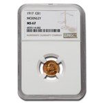 1917 Gold $1.00 Mckinley Memorial MS-67 NGC