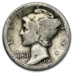 1917 Mercury Dime Good/VG