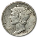 1917 Mercury Dime XF