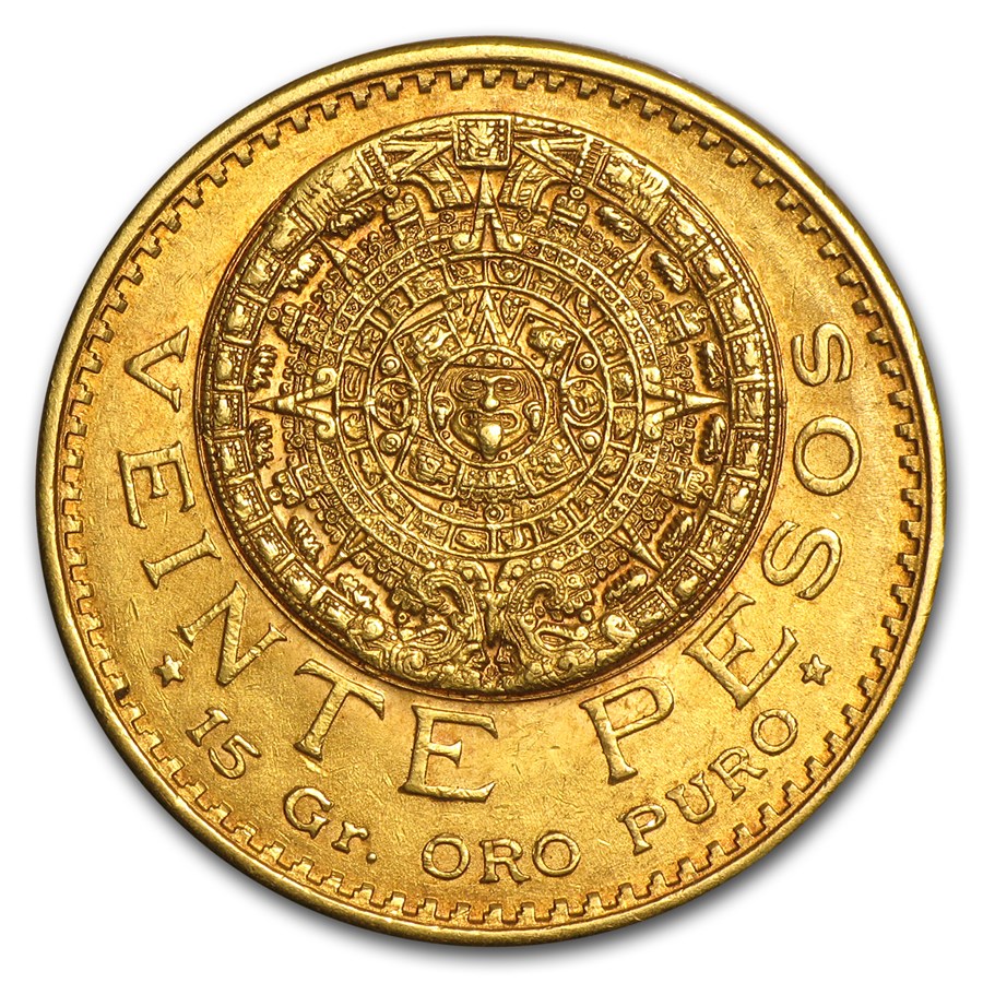 1917 Mexico Gold 20 Pesos XF