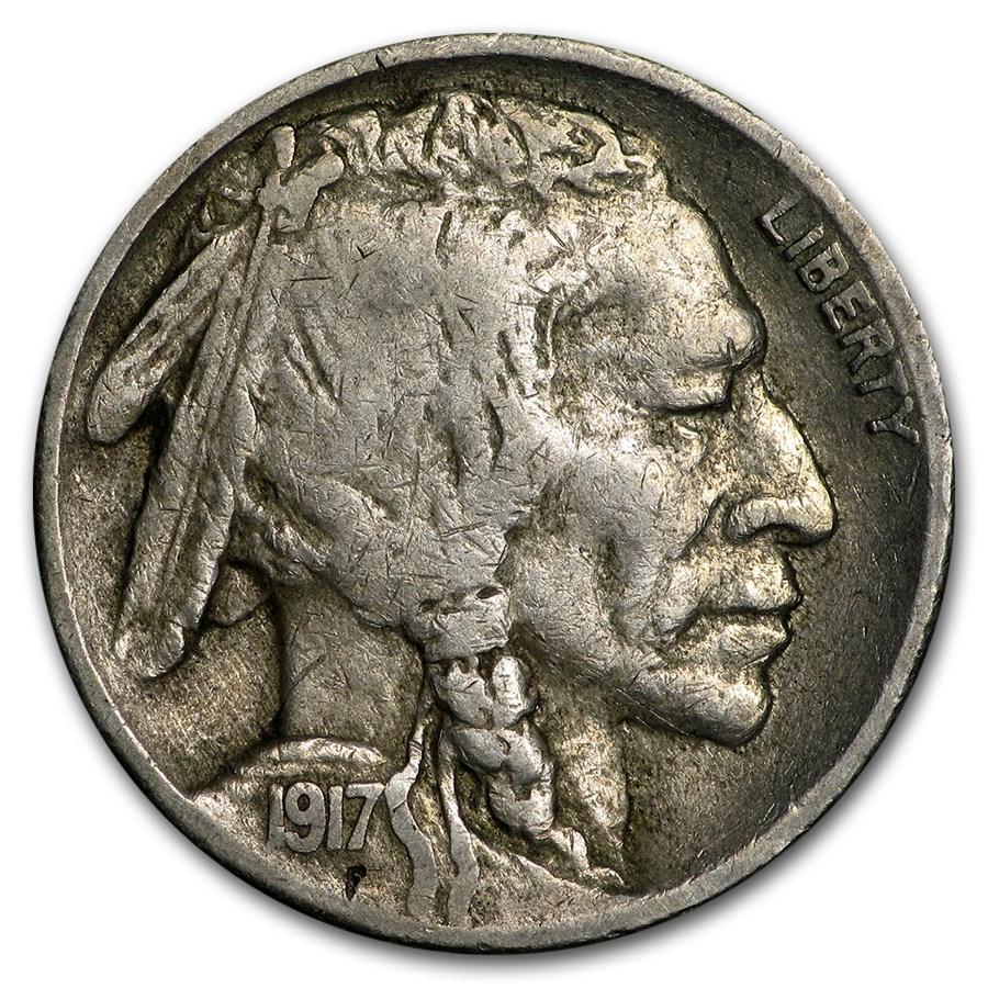 1917-S Buffalo Nickel VF