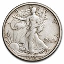 1917-S Rev Walking Liberty Half Dollar AU