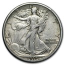 1917-S Rev Walking Liberty Half Dollar XF