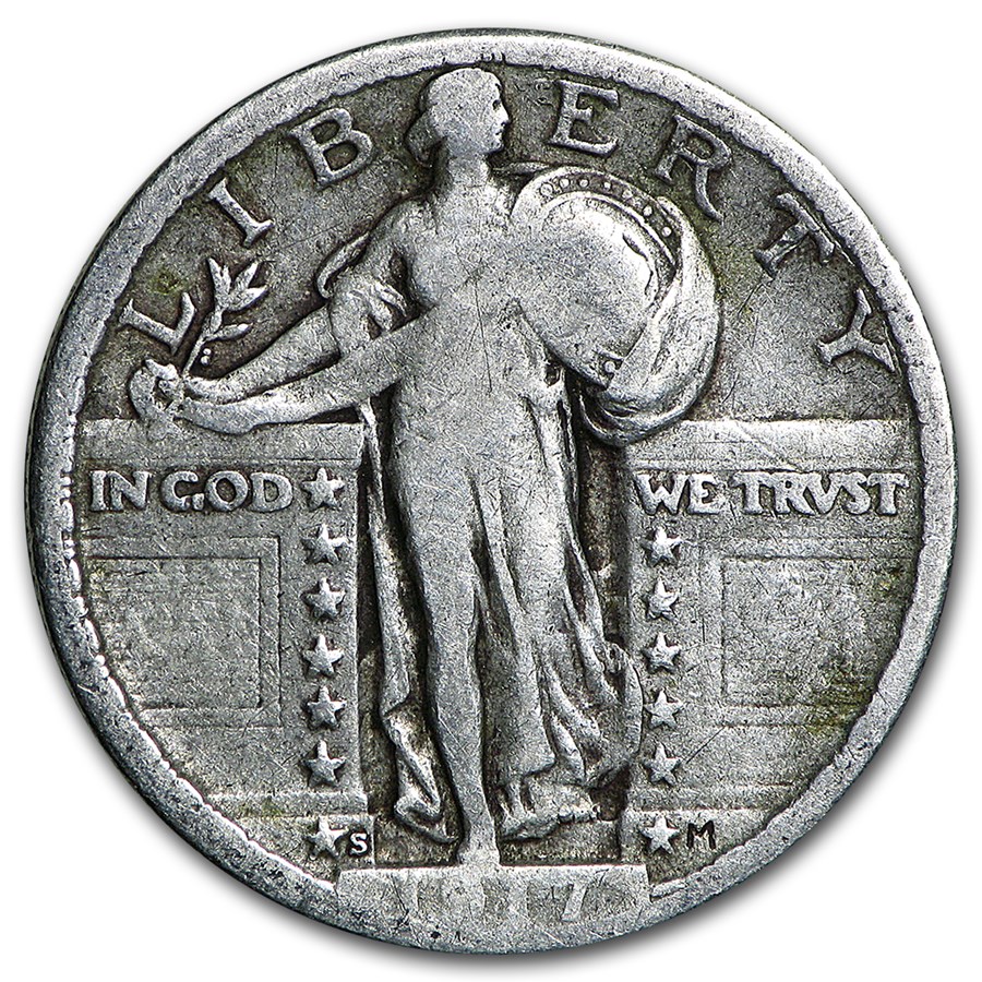 1917-S Standing Liberty Quarter Type-II Fine