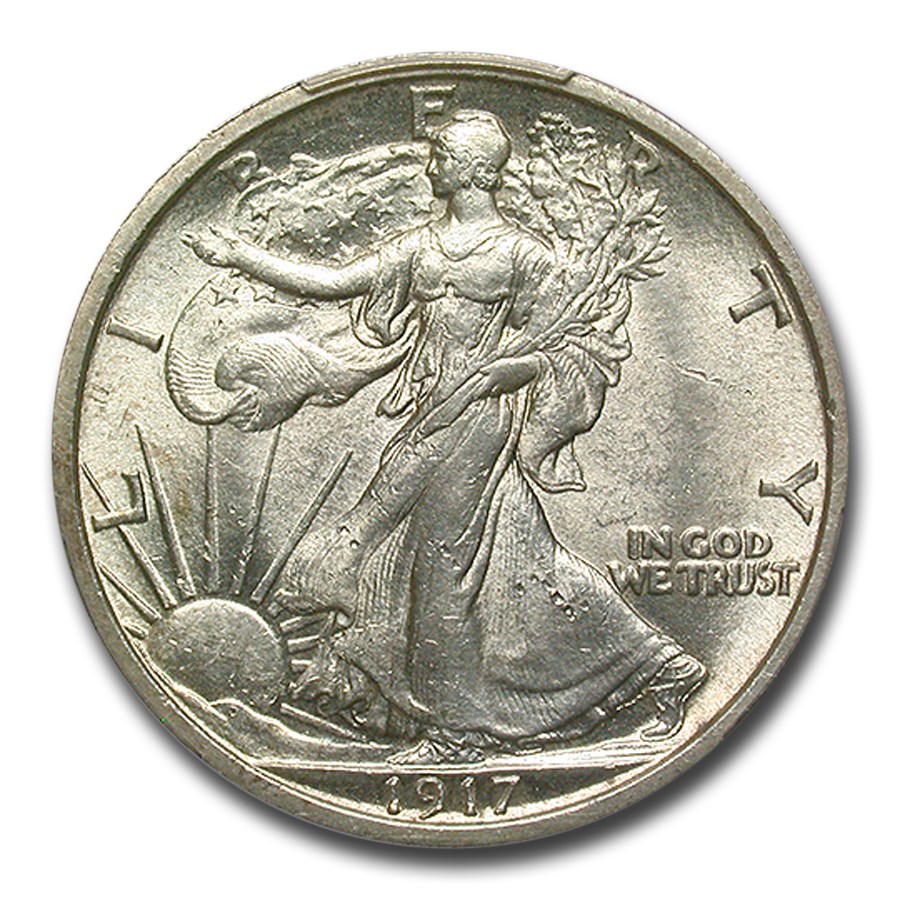 1917 Walking Liberty Half Dollar MS-62 PCGS