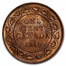 1918 Canada Large Cent George V AU