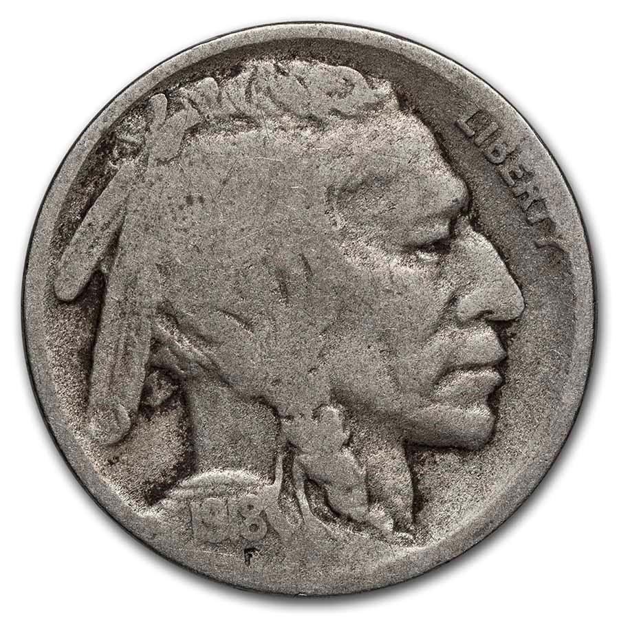 1918-D Buffalo Nickel Good