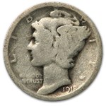 1918-D Mercury Dime Good/Fine