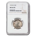 1918-D Standing Liberty Quarter MS-66 NGC (FH)