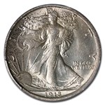 1918-D Walking Liberty Half Dollar MS-64 PCGS