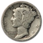 1918-S Mercury Dime Good/Fine