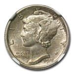 1918-S Mercury Dime MS-62 NGC (FB)