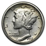 1918-S Mercury Dime VF