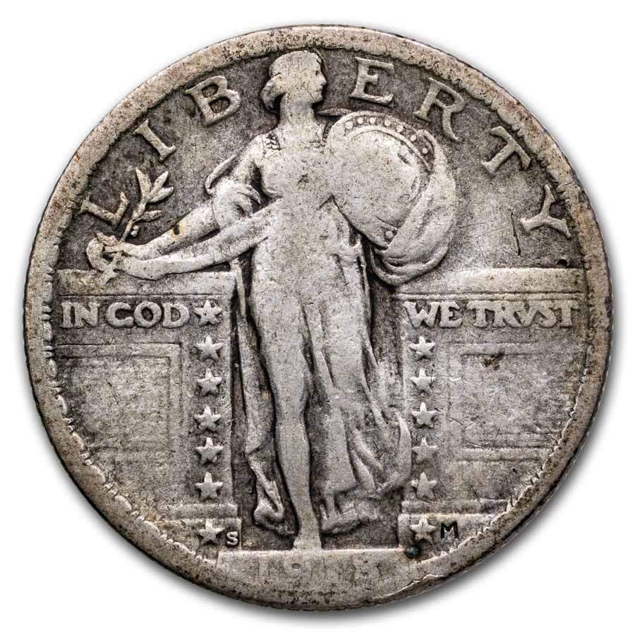 1918-S Standing Liberty Quarter VG