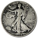 1918-S Walking Liberty Half Dollar VG