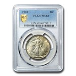 1918 Walking Liberty Half Dollar MS-62 PCGS