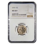 1919 Buffalo Nickel MS-66+ NGC