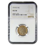 1919-D Buffalo Nickel AU-58 NGC