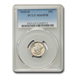 1919-D Mercury Dime MS-65 PCGS (FB)