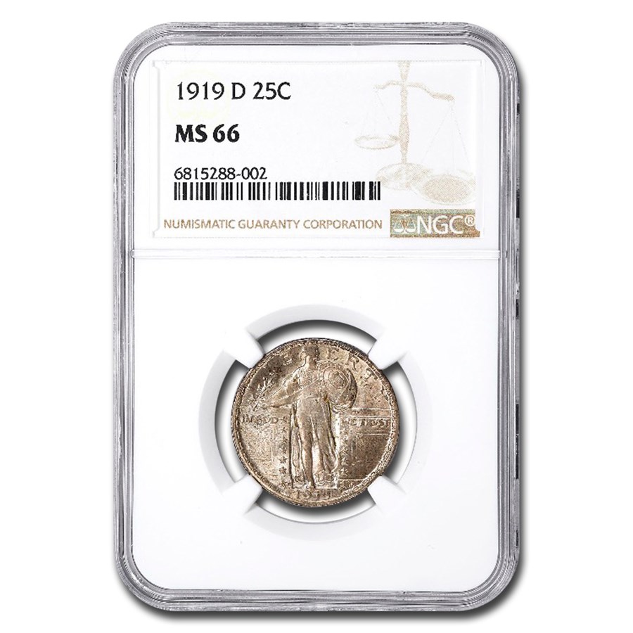 1919-D Standing Liberty Quarter MS-66 NGC