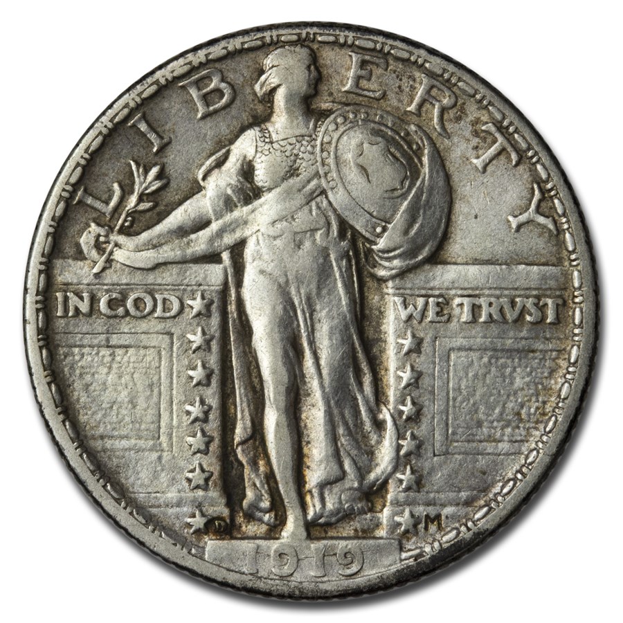 1919-D Standing Liberty Quarter XF