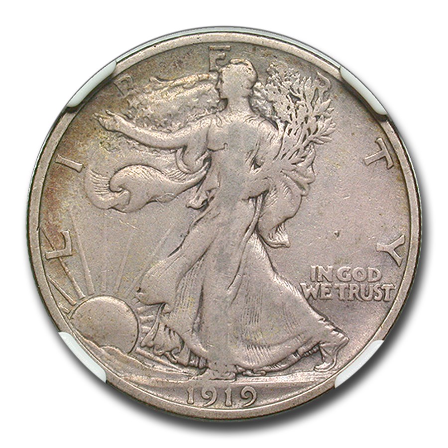 1919-D Walking Liberty Half Dollar VF-20 NGC