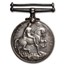 1919 Great Britain Silver British War Medal WWI George V W/Clasp