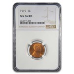 1919 Lincoln Cent MS-66 NGC (Red)