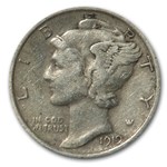 1919 Mercury Dime XF