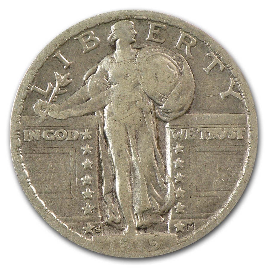 1919-S Standing Liberty Quarter VF