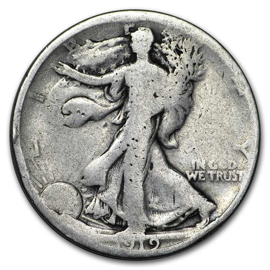 1919 Walking Liberty Half Dollar AG