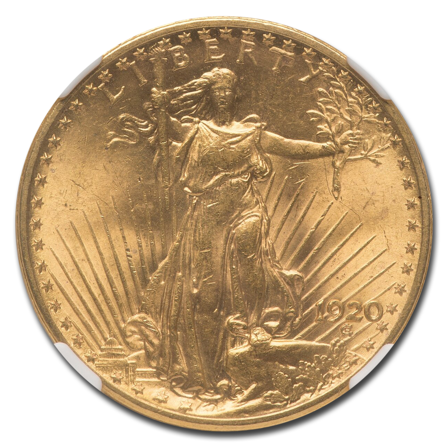 アンティークコイン 金貨 1924-D $20 Saint-Gaudens Gold Double Eagle