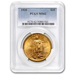 1920 $20 St Gaudens Gold Double Eagle MS-62 PCGS