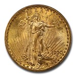 1920 $20 St Gaudens Gold Double Eagle MS-63 PCGS CAC