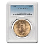 1920 $20 St Gaudens Gold Double Eagle MS-63+ PCGS