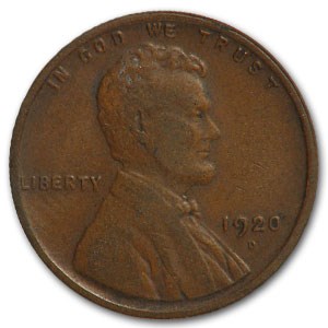 1920-D Lincoln Cent VF
