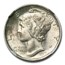 1920-D Mercury Dime MS-64 NGC