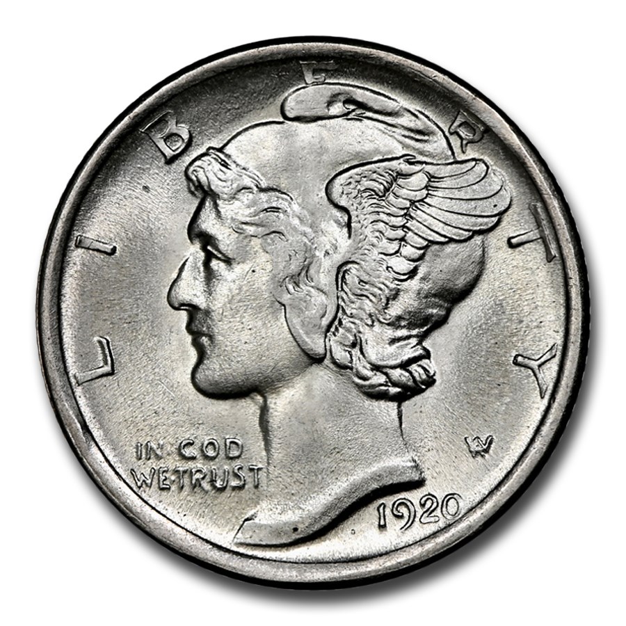 1920-D Mercury Dime MS-65 NGC