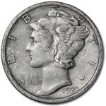 1920-D Mercury Dime XF