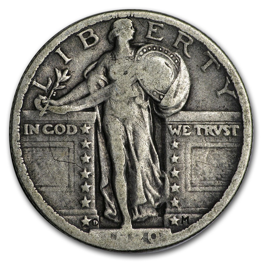 1920-D Standing Liberty Quarter Fine