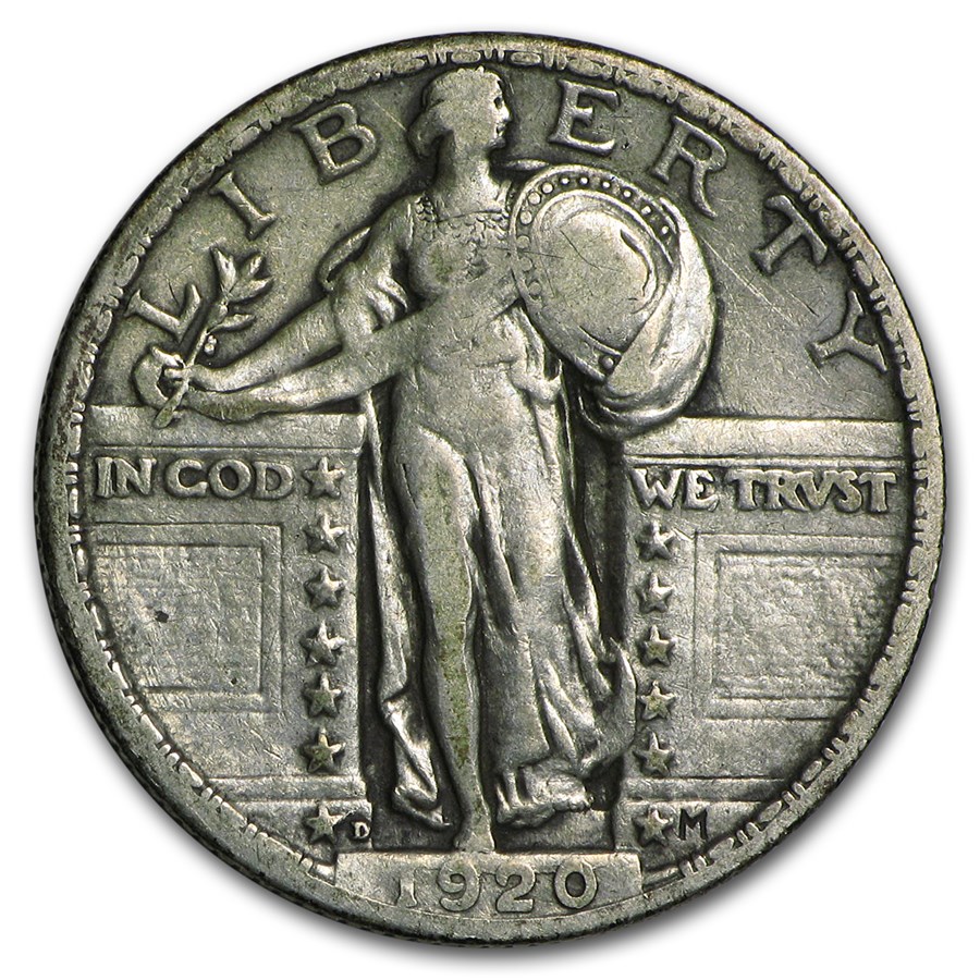 1920-D Standing Liberty Quarter VF