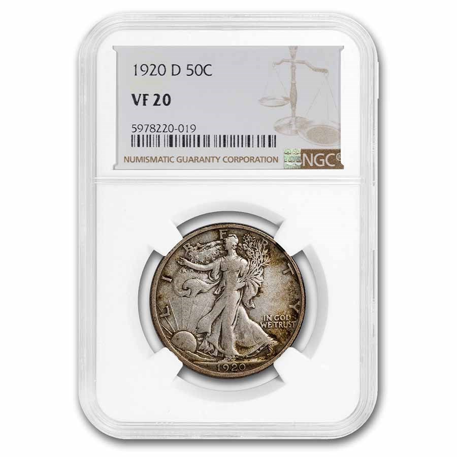 1920 D Walking Liberty Half Dollar NGC F 15 | EBay