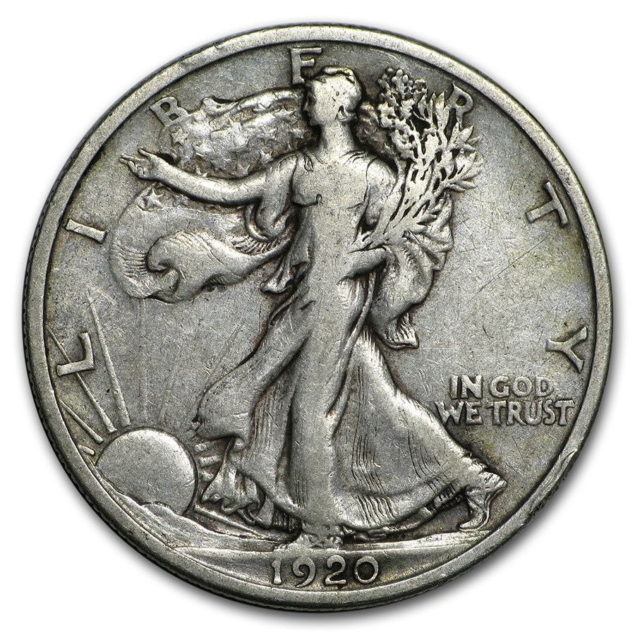 Buy 1920-D Walking Liberty Half Dollar VF | APMEX