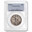 1920-D Walking Liberty Half Dollar VG-10 PCGS