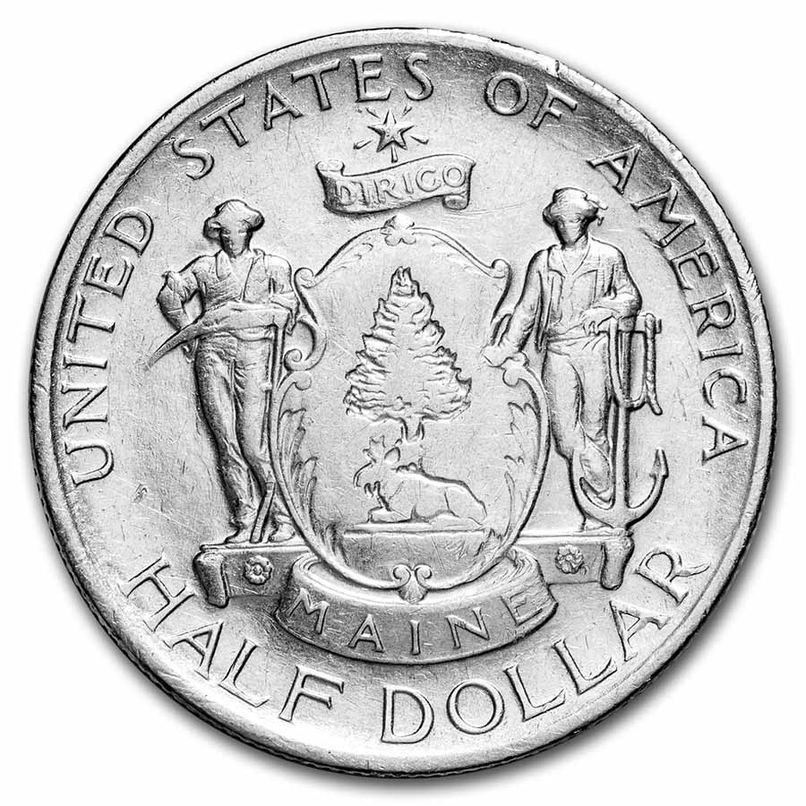 1920 Maine Centennial Half Dollar XF Details