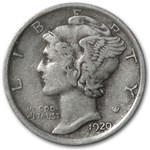 1920 Mercury Dime XF