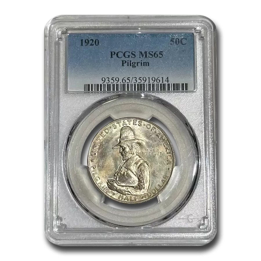 Buy 1920 Pilgrim Tercentenary Half Dollar MS 65 PCGS APMEX