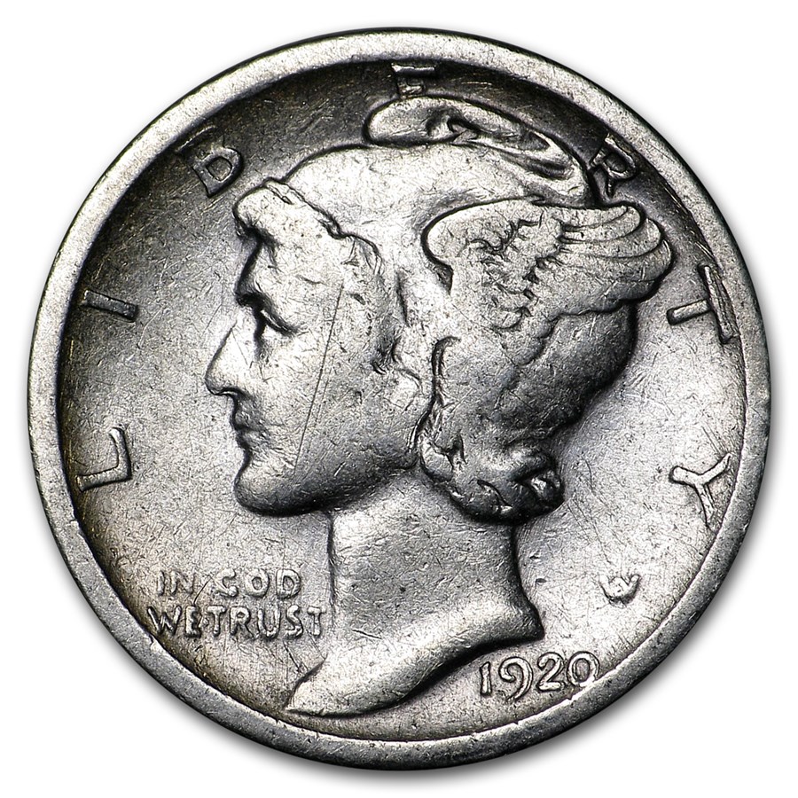 1920-S Mercury Dime Fine